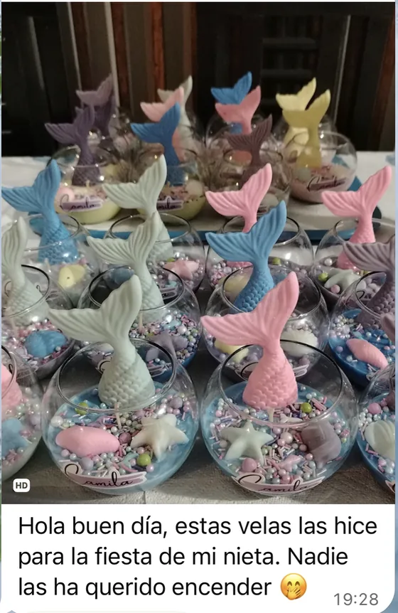 Alumna: «Estas velas las hice para la fiesta de mi nieta. Nadie las ha querido encender»